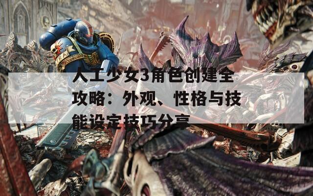 人工少女3角色创建全攻略：外观、性格与技能设定技巧分享