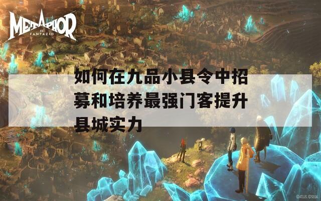 如何在九品小县令中招募和培养最强门客提升县城实力