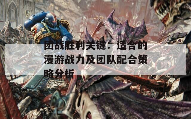 团战胜利关键：适合的漫游战力及团队配合策略分析