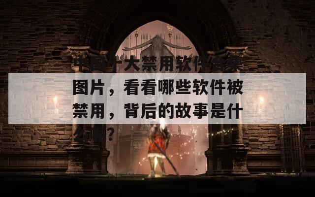 中国十大禁用软件合集图片，看看哪些软件被禁用，背后的故事是什么呢？
