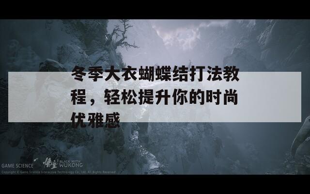 冬季大衣蝴蝶结打法教程，轻松提升你的时尚优雅感