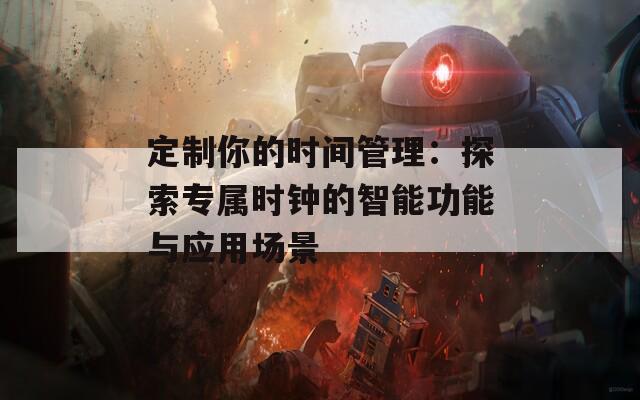 定制你的时间管理：探索专属时钟的智能功能与应用场景