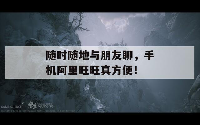 随时随地与朋友聊，手机阿里旺旺真方便！