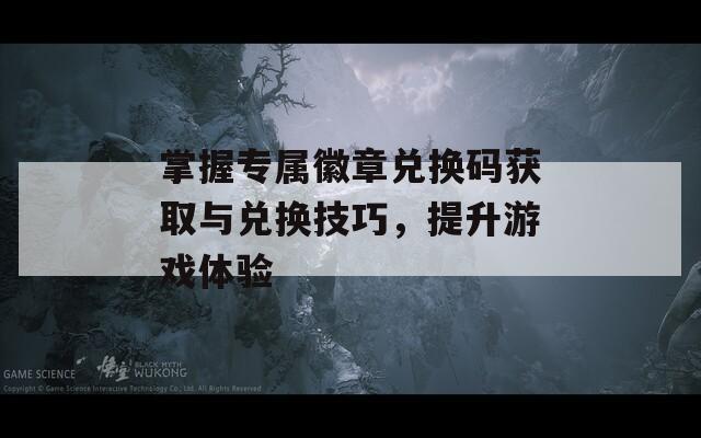 掌握专属徽章兑换码获取与兑换技巧，提升游戏体验