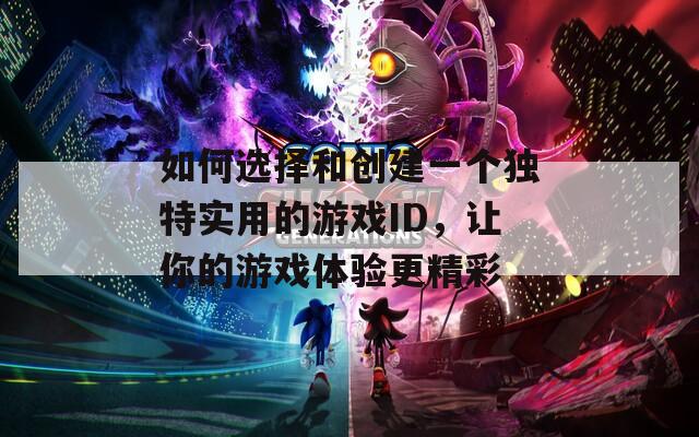 如何选择和创建一个独特实用的游戏ID，让你的游戏体验更精彩