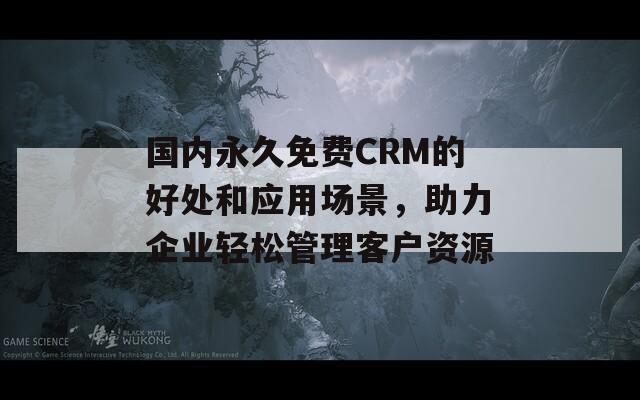 国内永久免费CRM的好处和应用场景，助力企业轻松管理客户资源