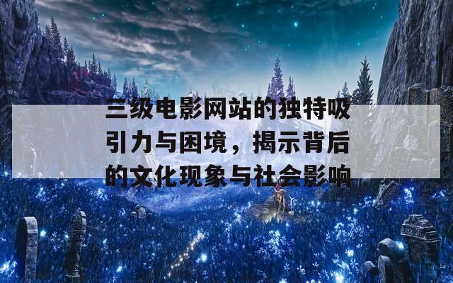 三级电影网站的独特吸引力与困境，揭示背后的文化现象与社会影响