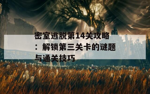 密室逃脱第14关攻略：解锁第三关卡的谜题与通关技巧