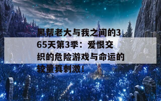 黑帮老大与我之间的365天第3季：爱恨交织的危险游戏与命运的较量真刺激！