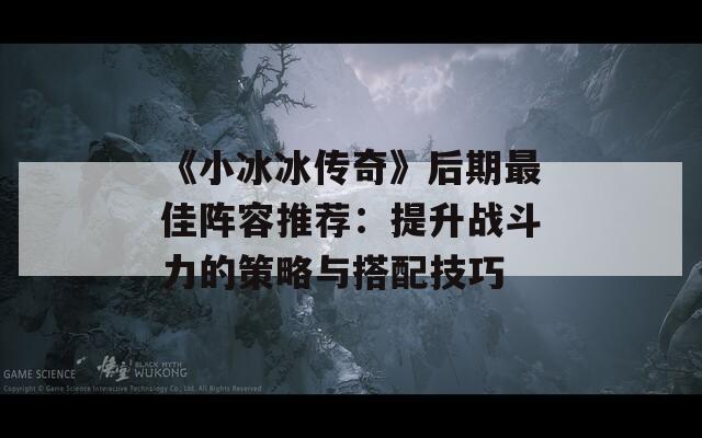《小冰冰传奇》后期最佳阵容推荐：提升战斗力的策略与搭配技巧