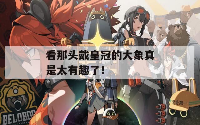 看那头戴皇冠的大象真是太有趣了！