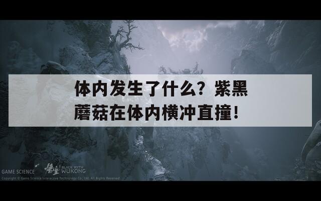 体内发生了什么？紫黑蘑菇在体内横冲直撞！