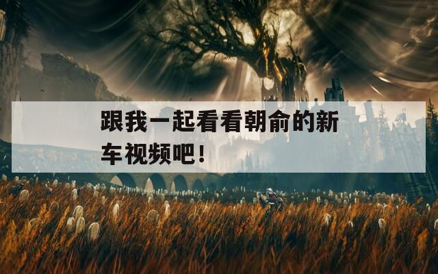 跟我一起看看朝俞的新车视频吧！