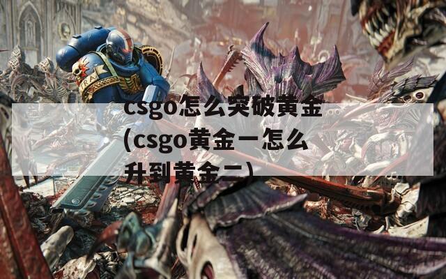 csgo怎么突破黄金(csgo黄金一怎么升到黄金二)