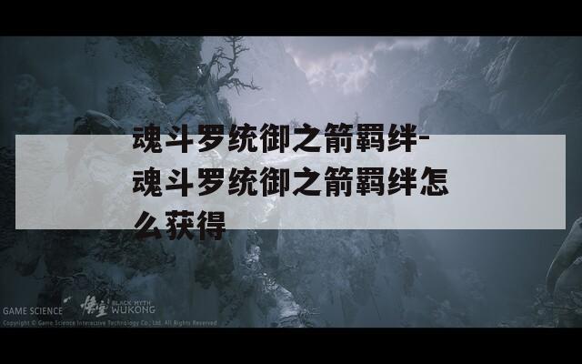 魂斗罗统御之箭羁绊-魂斗罗统御之箭羁绊怎么获得