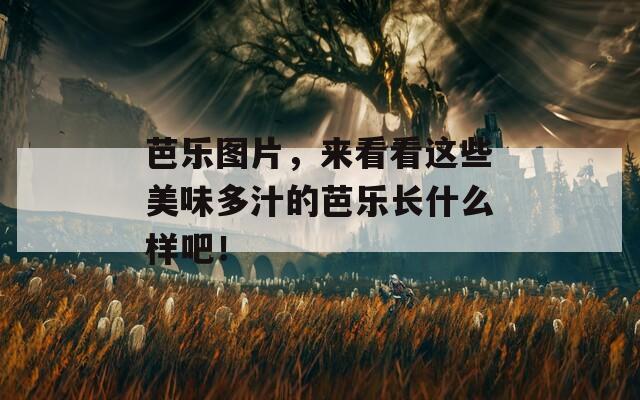 芭乐图片，来看看这些美味多汁的芭乐长什么样吧！