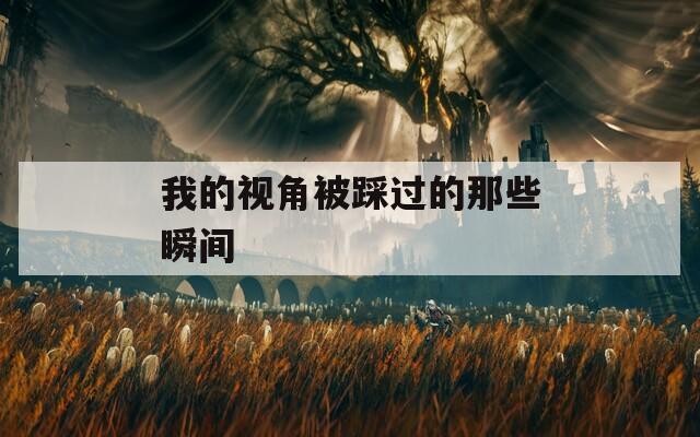 我的视角被踩过的那些瞬间