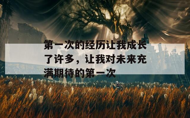 第一次的经历让我成长了许多，让我对未来充满期待的第一次