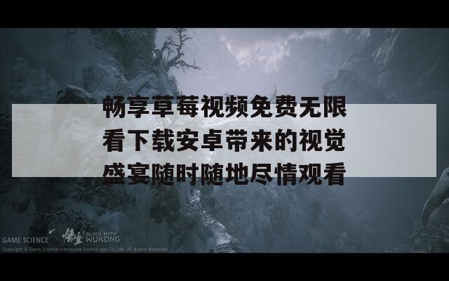 畅享草莓视频免费无限看下载安卓带来的视觉盛宴随时随地尽情观看