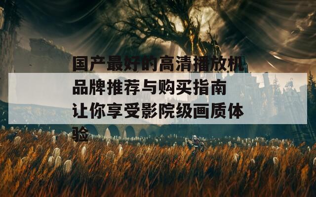 国产最好的高清播放机品牌推荐与购买指南 让你享受影院级画质体验