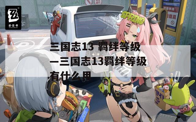 三国志13 羁绊等级—三国志13羁绊等级有什么用