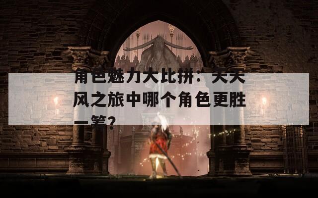 角色魅力大比拼：天天风之旅中哪个角色更胜一筹？
